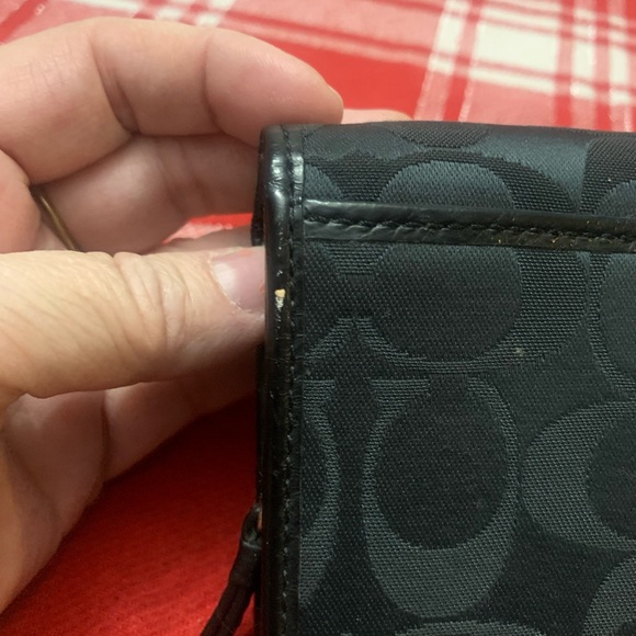 Coach Black and Gray Signature Wallet - Picture 9 of 9